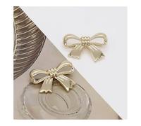 MOVDARL Lot de 10 boutons en métal doré en forme de nœud - Accessoires de couture pour vêtements - Pour tricoter, pulls, robes, chemises (1,5 cm - 10 pièces)