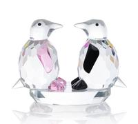 Movdyka Cadeaux Pingouins pour Femmes et Hommes - Figurines en Cristal - Objets de Collection - Sculpture d'animal en Verre soufflé - Décoration d'intérieur