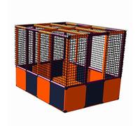 move and stic Karl Centre de balle avec fond sans balles Gris titane/orange/magenta