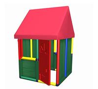 Move And Stic Maison pour Chambre Intérieur et Extérieur Maison - Playhouse des Enfants Parfait pour Supplément ou Um avec Moveandstic à Début - Bariolé, Spielhaus mit Fenster Tür und Stoffdach