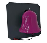 move and stic Plaque 40 x 40 cm multifonction avec fonction de jeu - Tour de jeu (plaque 40 x 40 cm gris titane avec cloche magenta)