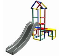 move and stic - Tour à toboggan Alibaba avec toboggan pour chambre d'enfant ou jardin.