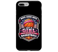 Move Aside Boys Laisse Une Fille Te Montrer Comment Jouer au Basket Coque pour iPhone 7 Plus/8 Plus