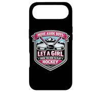 Move Aside Boys Laissez Une Fille Vous Montrer Comment Jouer au Hockey féminin Coque pour iPhone Air