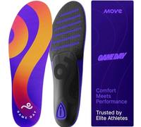 MOVE Game Day Semelles de soutien multi-usage - Fasciite plantaire, course, amorti, pieds plats, soutien de la voûte plantaire, basket-ball, marche et athlétisme (pointure M 11-11,5/WM 12,5-13)