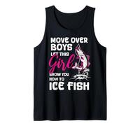 Move Over Boys Laissez Cette Fille Vous Montrer Comment pêcher du Poisson sur Glace Débardeur