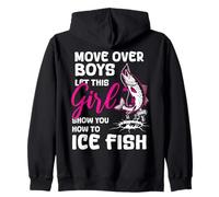 Move Over Boys Laissez Cette Fille Vous Montrer Comment pêcher du Poisson sur Glace Sweat à Capuche