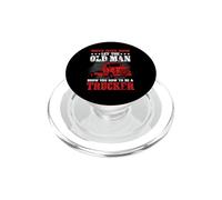Move Over Boys Let The Old Man Trucker Funny Truck Driver PopSockets PopGrip pour MagSafe