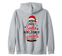 Move Over Santa Here Comes Grandma, Funny Santa Christmas Paj Sweat à Capuche