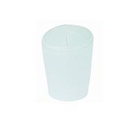 Spirella - Poubelle à bascule MOVE - Design Moderne et Compact - Couvercle Amovible et Facile à Nettoyer - Idéale Salle de Bain ou Cuisine - 2L Frosty Blanc