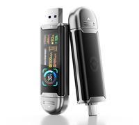 MOVE SPEED Clé USB 512 Go avec écran intelligent 1090 Mo/s USB 3.2 Gen2 et type C SSD Memory Stick pour vidéo ProRes 4K iPhone 17/16/15, téléphone Android, Windows, Mac, tablette