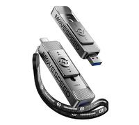 MOVE SPEED Clés USB 1 To, clé USB avec deux ports et design push-pull - vitesse de lecture de 560 Mo/s, type C + USB 3.2 pour iPhone 15/16/17/18Android/Mac