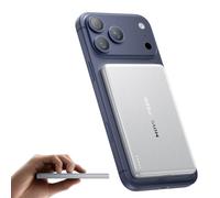 MOVE SPEED Magsafe Power Bank - Mini banque d'alimentation magnétique - 5000 mAh - USB C - 18 W - Boîtier en métal - Compatible avec iPhone 17/16/15/14/13/Galaxy (blanc perle 2026)