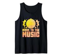 Move To The Music Vintage 70's Dancing Retro Dance Music Débardeur