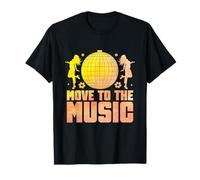 Move To The Music Vintage 70's Dancing Retro Dance Music T-Shirt