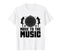 Move To The Music Vintage 70's Dancing Retro Dance Music T-Shirt