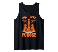 Move with Purpose Motif d'échecs motivant Débardeur