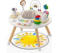 Move2Play Centre d'activités 4 en 1 pour bébé | Design inspiré de Montessori | 8 jouets interactifs | Temps du ventre, exersaucer, pull et table pour tout-petits | Indispensable pour bébé