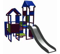 Moveandstic Moritz avec Toboggan 6418 Tour à Grimper de Jeux Installation à Mas