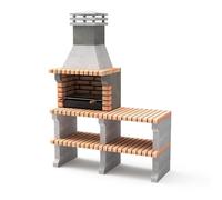 Movelar Barbecue Liz XL avec banc, avec Metal Rack