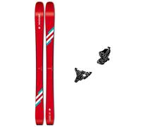 Pack ski randonnée polyvalent." Movement Logic 91 24 + Fixations - Homme - Rouge / Blanc / Bleu - taille 185 - modèle 2024