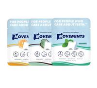 Movemints Aligner les menthes transparentes - Menthes d'alignement brevetées - Alternative comestible aux aligneurs à mâcher - Menthes xylitol pour bouche sèche - Lot de 3