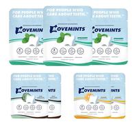 Movemints Aligner Menthes transparentes - Menthes d'alignement brevetées - Alternative comestible aux aligneurs à mâcher - Menthes xylitol pour bouche sèche - Lot de 7