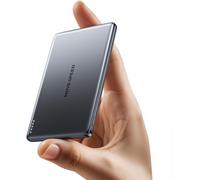 Movespeed Magsafe Power Bank, Powerbank De 5000mah, Petite Powerbank Magnétique, Chargeur Portable Sans Fil Ultra Slim Magsafe Battery, Compatible Avec Iphone 16/15pro Max Galaxy S25 (Gris Spatial)
