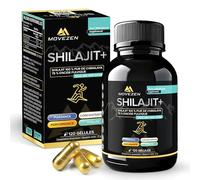 MOVEZEN Shilajit+, 120 Gélules Vegan Hautement Dosées, Shilajit Pur de l’Himalaya pour le Bien-Être, +75% d’Acide Fulvique +85 Minéraux, Sans Additifs, Testé en Laboratoire, 2 mois d’utilisation