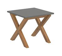 Movian Marque Amazon - Table d'appoint carrée, 50 x 50 x 44,8 cm, chêne Massif/MDF