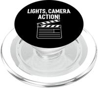 Movie Clapper Board Lights Camera Action PopSockets PopGrip pour MagSafe