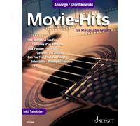 Movie-Hits: 20 popular songs for classical guitar. guitar. Recueil de pièces instrumentales.