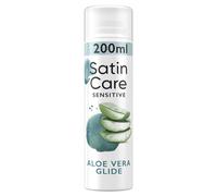 Gillette Satin Care Gel À Raser Pour Femme Glisse Aloe Vera, 200ml, Spécifiquement Conçu Pour Les Peaux Sensibles