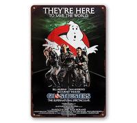 Movie Series - Plaque en métal vintage rétro - Affiche du film Ghostbusters - Pour garage, bar, cinéma, salon, chambre à coucher - 20,3 x 30,5 cm