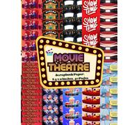 Movie Theatre Scrapbook Paper 8.5 x 11 Inches, 40 Pages: 20 Double Sided Sheets with 10 distinctive Designs