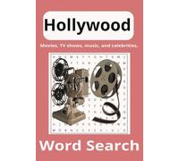 Movie Themed Word Search Puzzle Book: Word Searches with Easy to Read Print about Movies, Hollywood Actors, Movie Genres, Film Lingo and More | 6x9 ... Gift for Vacations, Holidays and Free Times