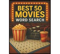 Movie Word Search Puzzle Book: Word Search with Easy to Read Large Print about Moves, Cinema, Movie Lovers and more | 8,5 x 11 inches, 100 Pages | 50 ... Gift for Vacations, Holidays and Free Times
