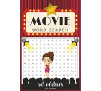 Movie Word Search Puzzle Book: Word Searches with Easy to Read Print about Movies, Film, Hollywood, and More. | 6x9 inches, 111 pages | 50+ Puzzles | Great Gift for Vacations, Holidays and Spare Time