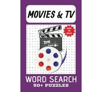 MOVIES AND TV WORD SEARCH PUZZLE BOOK: Word Search w/Easy to Read Print About: Binge Watching, Popcorn, Theater, Night In, Streaming, Trailer, Series ... for Brain | Gift for Vacation and Free Time