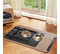 Movies Clapperboard Imprimé Pet Food Mat Absorbant Antidérapant PU Cuir Tapis d'alimentation pour Chiens Chats Pet Bowl Set de table