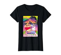 【Movies】 Crayon Shin-Chan Unkokusai's Ambition T-Shirt, Femme, Noir, XS