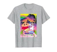 【Movies】 Crayon Shin-Chan Unkokusai's Ambition T-Shirt, Homme, Gris Chiné, XL