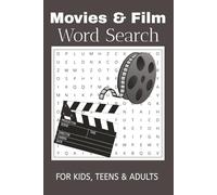 Movies & Film Word Search Puzzle Book: Word Searches with Easy to Read Print about Movies, Cinema film, Movie Production and More | 6x9 inches, 110 ... Gift for Vacation, Holidays, and Free Time