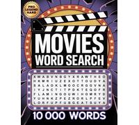 Movies Word Search - 10,000 Words: Large Print • Hard Difficulty • All Genres Western, War, Thriller, Sport, Sci-Fi, Romance, Mystery, Musical, Music, ... Crime, Comedy, Biography, Animation...