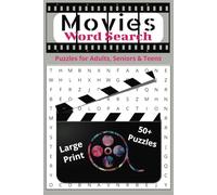 Movies Word Search Puzzle Book: Word searches with easy to read print about Movies, movie popcorn, movie theater and more | 6x9 inches 110 pages | 50+ ... gift for vacations, holidays, and free times