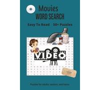 Movies Word Search Puzzle Books: Word Searches with Easy to Read Print about Movies, Cinema, Movie Night and more | 6x9 inches, 110 pages | 50+ ... for Vacations, Holidays and Leisure Time!