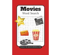 Movies Word Search: Word Search Puzzles with Easy to Read Print about Movies, Actors, Hollywood and More | 6 x 9 inches, 120 pages | 50+ Puzzles ... Gift for Vacations, Holidays, and Relaxation