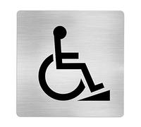 movilcom® - Signal en Acier inoxydable montée invalides 120 x 120 mm Signal informativa (réf. rd727003)