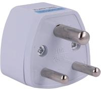 Movilideas Adaptateur Type D Inde Népal Pakistan à Prise Universelle | Adaptateur Type D avec prise universelle pour voyager en Inde, au Népal et au Pakistan avec différents types de fiches.