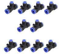 Movilideas Lot de 10 connecteurs de tube à air comprimé 8mm épissure en T PE-8